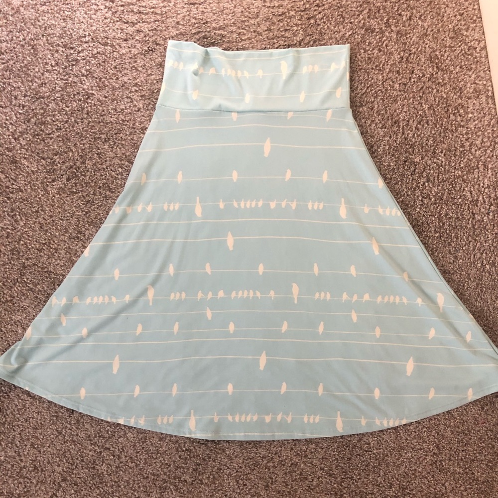 Lularoe Azure bird skirt